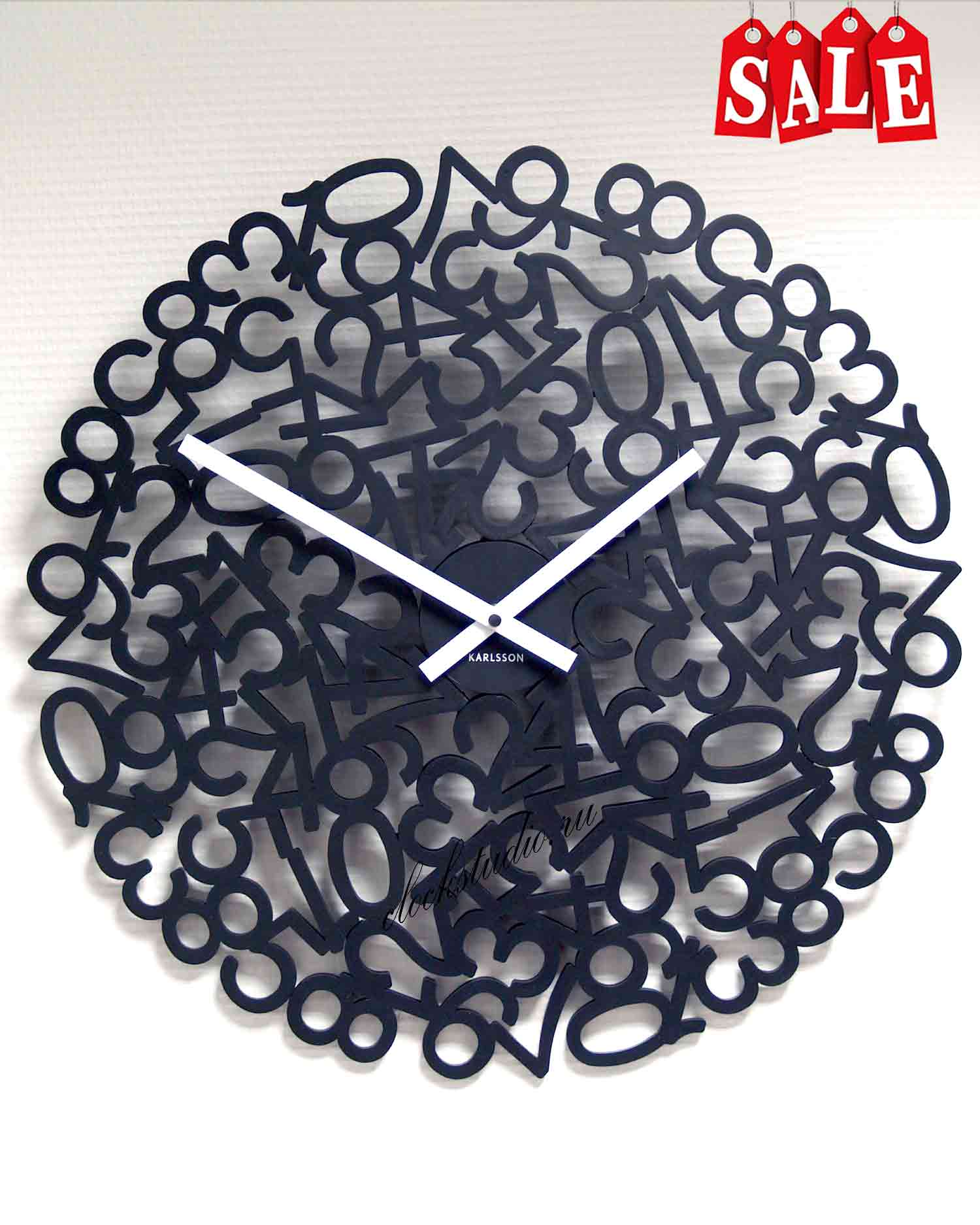 Настенные часы KARLSSON KA4252 black